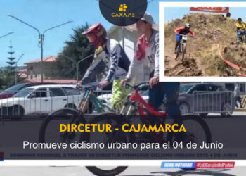 Cajamarca: DIRCETUR promueve ciclismo urbano para domingo 04 de Junio