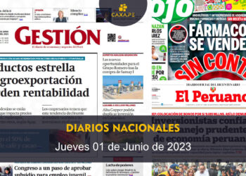 Perú: Portadas de los Diarios Nacionales – Jueves 01 de Junio de 2023