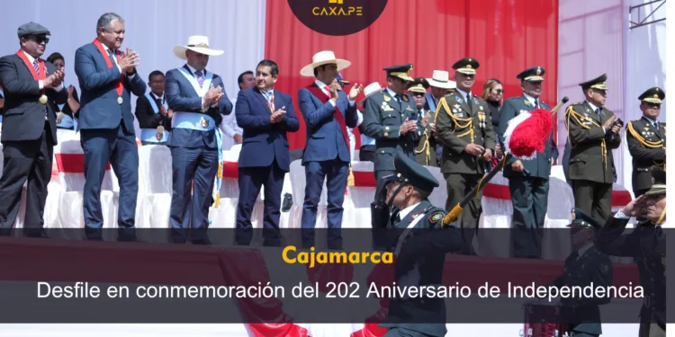Cajamarca: Desfile en conmemoración del 202 Aniversario de Independencia