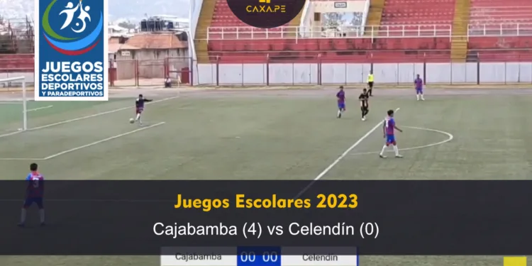 Juegos Escolares Deportivos 2023: GGC Chilete Contumazá (4) vs Cutervo (0)