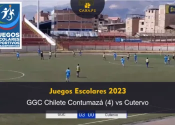 Juegos Escolares Deportivos 2023: GGC Chilete Contumazá (4) vs Cutervo (0)
