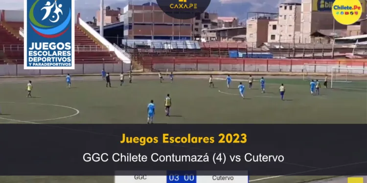 Juegos Escolares Deportivos 2023: GGC Chilete Contumazá (4) vs Cutervo (0)