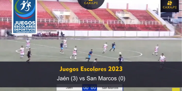 Juegos Escolares Deportivos 2023: GGC Chilete Contumazá (4) vs Cutervo (0)