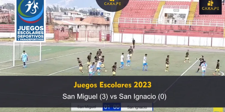 Juegos Escolares Deportivos 2023: GGC Chilete Contumazá (4) vs Cutervo (0)