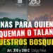 Penas para quienes quemen o talen nuestros bosques