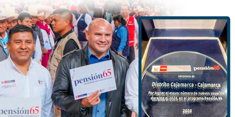 El MPC recibió un reconocimiento por su gran número de nuevos beneficiarios en Pensión 65 para mayores de 65 años, Cajamarca, 11/10/2024