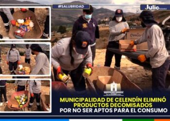 Municipalidad de Celendín eliminó productos decomisados por no ser aptos para el consumo, 25/10/2024, Celendín.