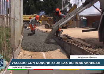Obra de los patos a un 80% de avance, Cajamarca, 22/11/2024