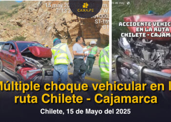 Múltiple choque vehicular en la ruta Chilete – Cajamarca