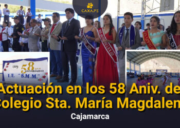 Velada en el Aniversario del Colegio Sta. María Magdalena, Cajamarca