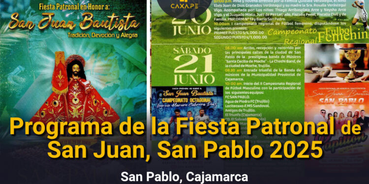 Programa de la Fiesta Patronal de San Juan, San Pablo 2025