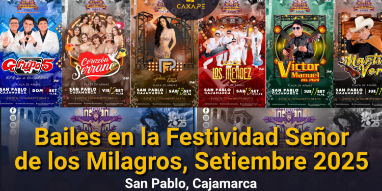 San Pablo, Bailes en la Festividad Señor de los Milagros, Setiembre 2025