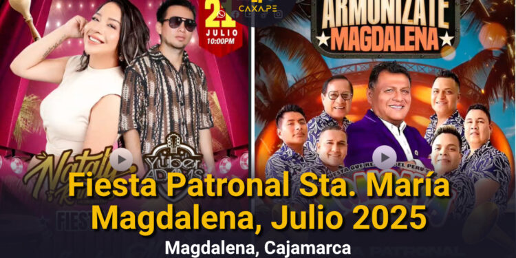 Bailes para la Fiesta Patronal Santa María Magdalena Cajamarca 21 y 22 de Julio