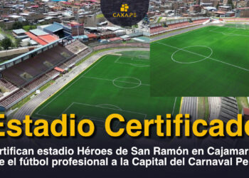 Certifican Grass de estadio Héroes de San Ramón, Cajamarca