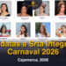 Candidatas a Srta Integración del Carnaval Cajamarca 2026