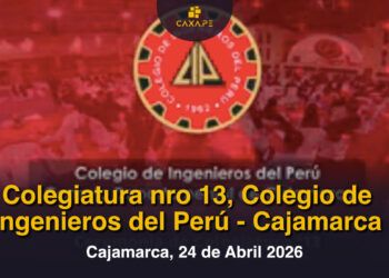 Cajamarca, Ceremonia de Colegiatura edición 12, Colegio de Ingenieros del Perú