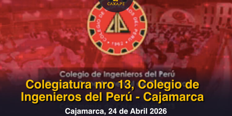 Cajamarca, Ceremonia de Colegiatura edición 12, Colegio de Ingenieros del Perú