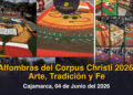 Cajamarca, Alfombras del Corpus Christi 2026 